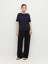 Load image into Gallery viewer, JHL BY JULIETTE HOGAN CREW CASHMERE TEE NAVY