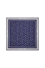 Load image into Gallery viewer, KAREN WALKER WHALE FLORAL CLASSIC SILK SCARF NAVY