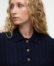 Load image into Gallery viewer, BARBOUR EVIE KNITTED JUMPER NAVY