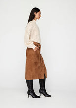 Load image into Gallery viewer, MOS NOLA SUEDE MIDI SKIRT TOFFEE