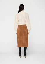 Load image into Gallery viewer, MOS NOLA SUEDE MIDI SKIRT TOFFEE