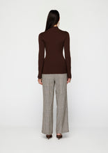 Load image into Gallery viewer, MOS VELA KNIT TOP CHOCOLATE
