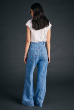 Load image into Gallery viewer, KAREN WALKER STARBOARD PANNELLED FLARES LIGHT BLUE OUTLAND DENIM