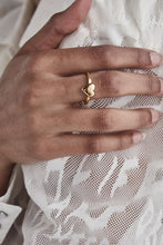 Load image into Gallery viewer, STOLEN GIRLFRIENDS CLUB GOLD HEART IS FULL MINI RING