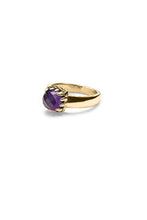 Load image into Gallery viewer, STOLEN GIRLFRIENDS CLUB GOLD BABY CLAW RING AMETHYST
