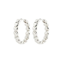 Load image into Gallery viewer, PILGRIM SILVER MAEVE RECYCLED HOOP EARRINGS