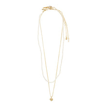 Load image into Gallery viewer, PILGRIM GOLD ARLET NECKLACE 2 IN 1