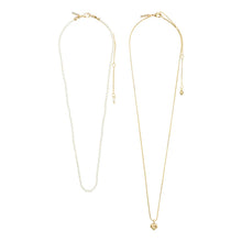 Load image into Gallery viewer, PILGRIM GOLD ARLET NECKLACE 2 IN 1