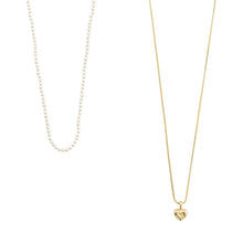 Load image into Gallery viewer, PILGRIM GOLD ARLET NECKLACE 2 IN 1
