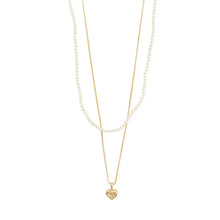 Load image into Gallery viewer, PILGRIM GOLD ARLET NECKLACE 2 IN 1