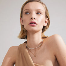 Load image into Gallery viewer, PILGRIM GOLD ARLET NECKLACE 2 IN 1