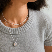 Load image into Gallery viewer, PILGRIM SILVER DECLAN RECYCLED NECKLACE 2-IN-1