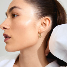 Load image into Gallery viewer, PILGRIM GOLD CHARMAINE RECYCLED HOOP EARRINGS