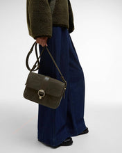 Load image into Gallery viewer, BARBOUR ROSA SUEDE & LEATHER CROSSBODY BAG OLIVE