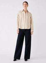Load image into Gallery viewer, ESMAEE HERITAGE SHIRT MOCHA STRIPE
