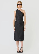 Load image into Gallery viewer, ESMAEE AFFINITY ONE SHOULDER MIDI DRESS