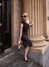 Load image into Gallery viewer, ESMAEE AFFINITY ONE SHOULDER MIDI DRESS