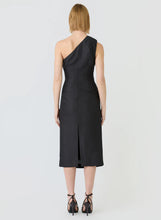 Load image into Gallery viewer, ESMAEE AFFINITY ONE SHOULDER MIDI DRESS