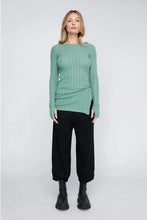 Load image into Gallery viewer, TAYLOR ROUNDED VENEER TUNIC MINERAL