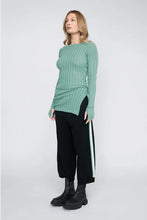 Load image into Gallery viewer, TAYLOR ROUNDED VENEER TUNIC MINERAL