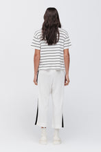 Load image into Gallery viewer, TAYLOR STRIPE SOLACE TEE IVORY/BLACK