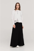 Load image into Gallery viewer, TAYLOR COMPLACENT SKIRT BLACK IVORY