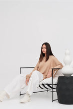 Load image into Gallery viewer, TAYLOR SUBJECT HOODIE SAND/IVORY