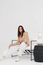 Load image into Gallery viewer, TAYLOR SUBJECT HOODIE SAND/IVORY