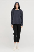 Load image into Gallery viewer, TAYLIOR SUBJECT HOODIE SMOKE/IVORY