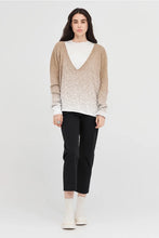 Load image into Gallery viewer, TAYLOR GRADIENT SUBMERGE SWEATER SAND/IVORY