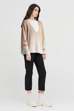 Load image into Gallery viewer, TAYLOR GRADIENT SUBMERGE SWEATER SAND/IVORY
