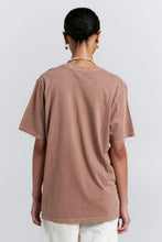 Load image into Gallery viewer, KAREN WALKER EMBROIDERED RUNAWAY GIRL CLASSIC ORGANIC COTTON TSHIRT TAUPE