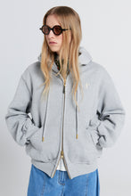 Load image into Gallery viewer, KAREN WALKER RUNAWAY GIRL CROPPED OVERSIZED HOODIE GREY MARLE