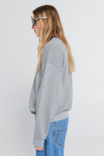 Load image into Gallery viewer, KAREN WALKER RUNAWAY GIRL ORGANIC COTTON CREW NECK SWEATSHIRT GREY MARLE