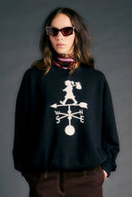 Load image into Gallery viewer, KAREN WALKER WEATHER SHOP SWEATSHIRT BLACK