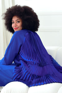 CURATE BY TRELISE COOPER PLEATS MEET TOP BLUE
