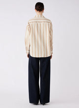 Load image into Gallery viewer, ESMAEE HERITAGE SHIRT MOCHA STRIPE