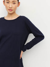 Load image into Gallery viewer, JHL BY JULIETTE HOGAN CREW LONG SLEEVE NAVY