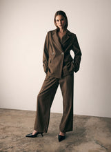 Load image into Gallery viewer, ESMAEE STUDIO BLAZER WALNUT PINSTRIPE