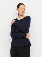 Load image into Gallery viewer, JHL BY JULIETTE HOGAN CREW LONG SLEEVE NAVY