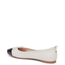 Load image into Gallery viewer, KATHRYN WILSON AUDREY BALLET STONE CALF/BLACK PATENT