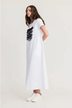 Load image into Gallery viewer, TAYLOR STRAND DRESS IVORY/BLACK