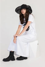 Load image into Gallery viewer, TAYLOR STRAND DRESS IVORY/BLACK