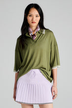 Load image into Gallery viewer, KAREN WALKER RELAX KNIT POLO GREEN