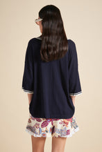 Load image into Gallery viewer, KAREN WALKER RELAX KNIT POLO NAVY