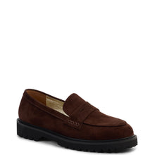 Load image into Gallery viewer, KATHRYN WILSON NOVA LOAFER CHOCOLATE SUEDE