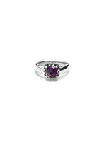 Load image into Gallery viewer, STOLEN GIRLFRIENDS CLUB SILVER BABY CLAW RING AMETHYST