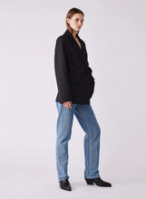 Load image into Gallery viewer, ESMAEE STUDIO BLAZER BLACK PINSTRIPE