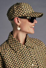 Load image into Gallery viewer, KAREN WALKER MONOGRAM CHECK CAP TAN MULTI