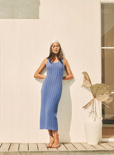 Load image into Gallery viewer, ESMAEE AEGEAN MIDI DRESS MARINE BLUE

